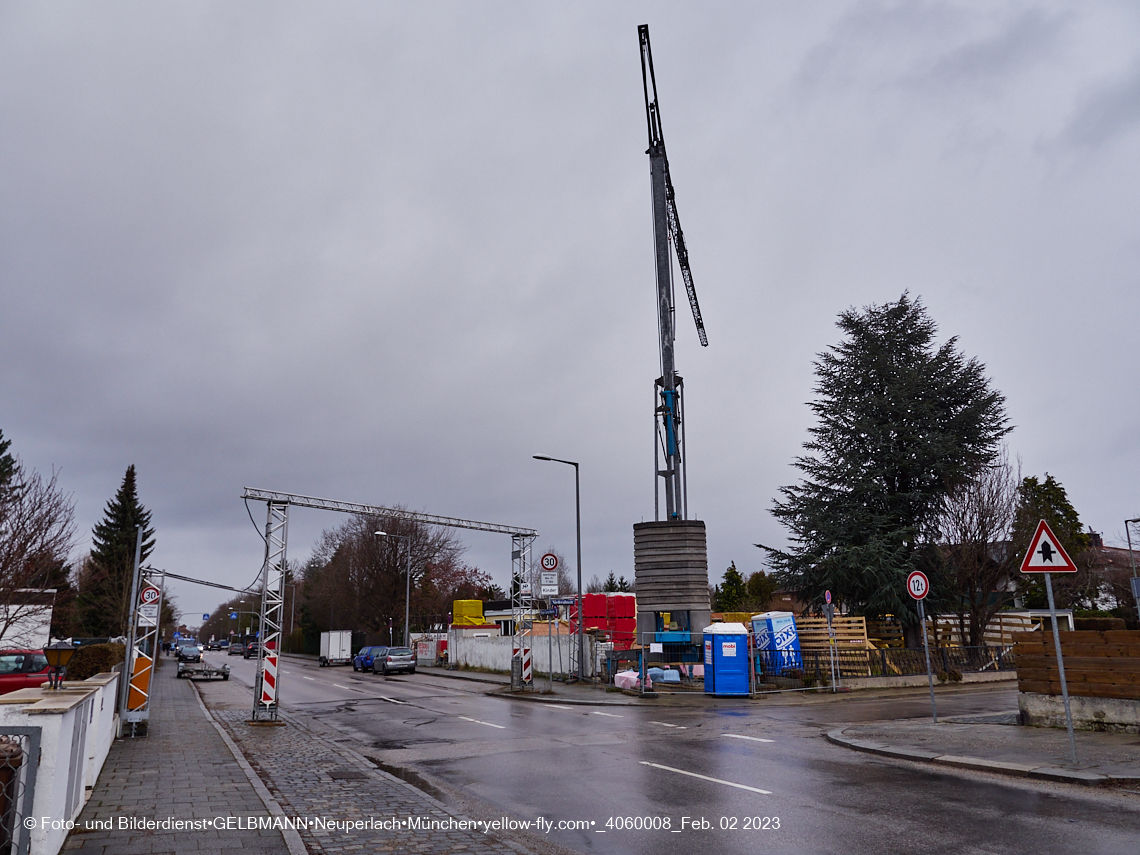 02.02.2023 - Baustelle Niederalmstraße 16 in Neuperlach